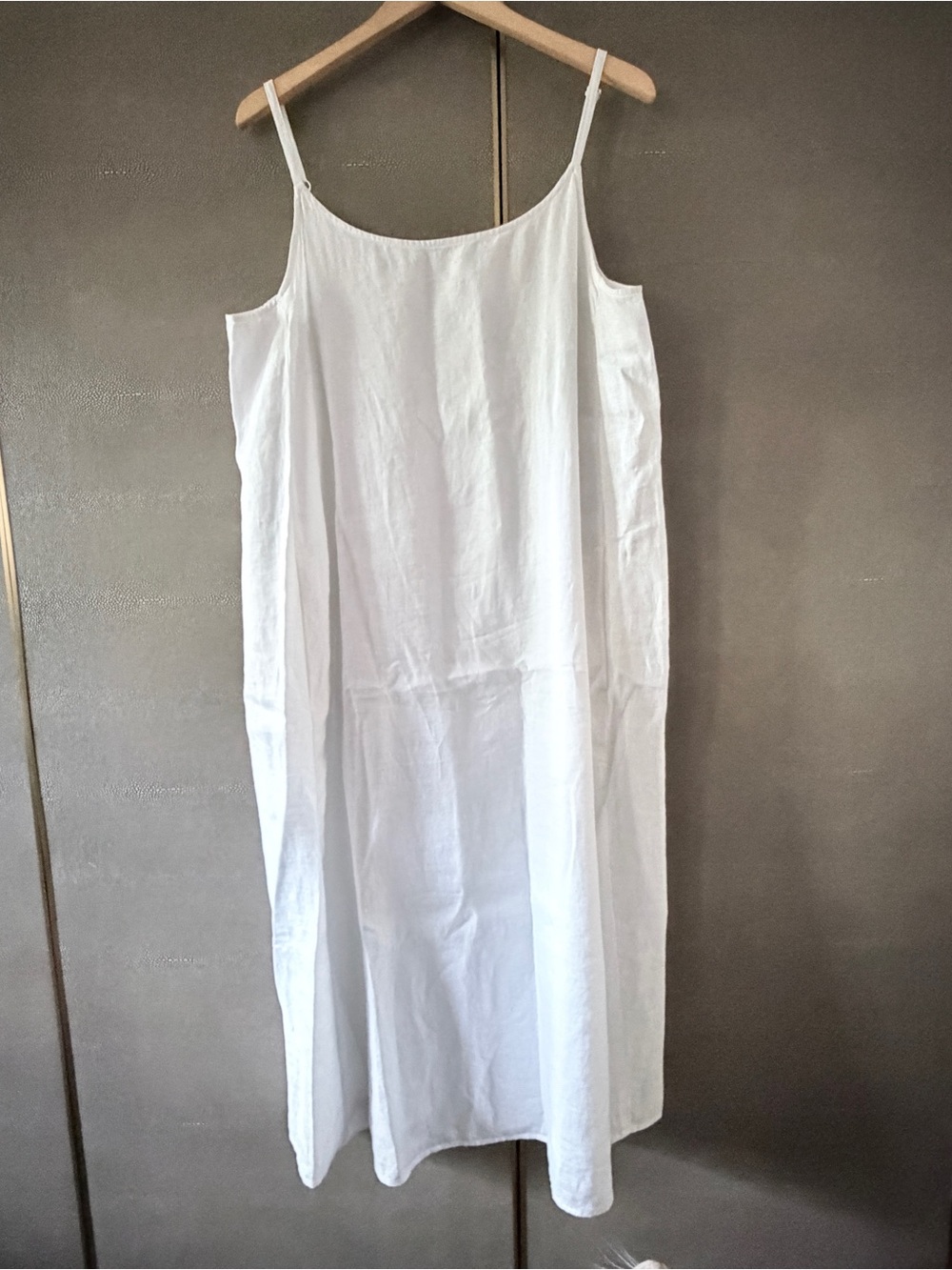 Eileen Fisher white Linen Slip dress